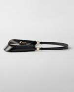 Prada Cleo Brushed Leather Shoulder Bag With Clasp Closure - Image 6
